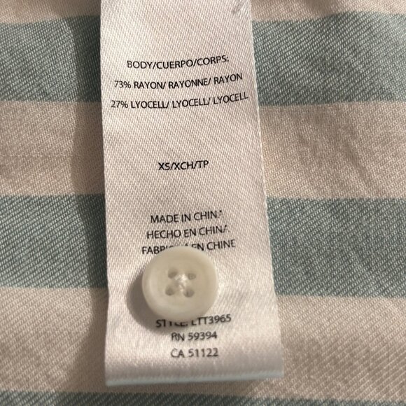 beachlunchlounge Teal & White Striped Top Size XS Bundle & SAVE 30% off 2 - Picture 5 of 5